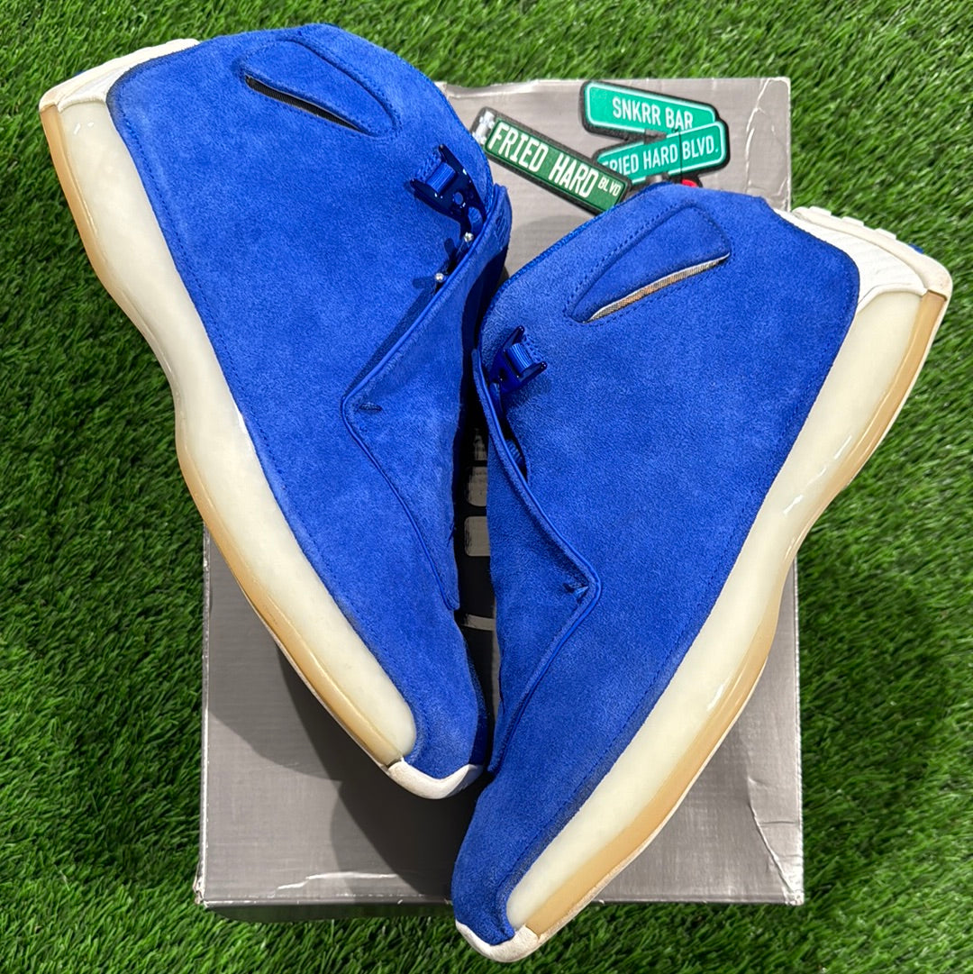 Air jordan 18 sales blue suede