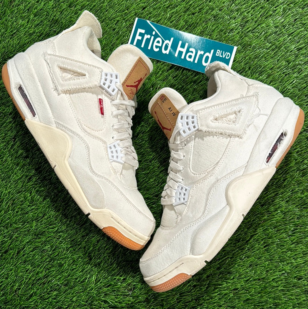 jordan 4 levis denim white