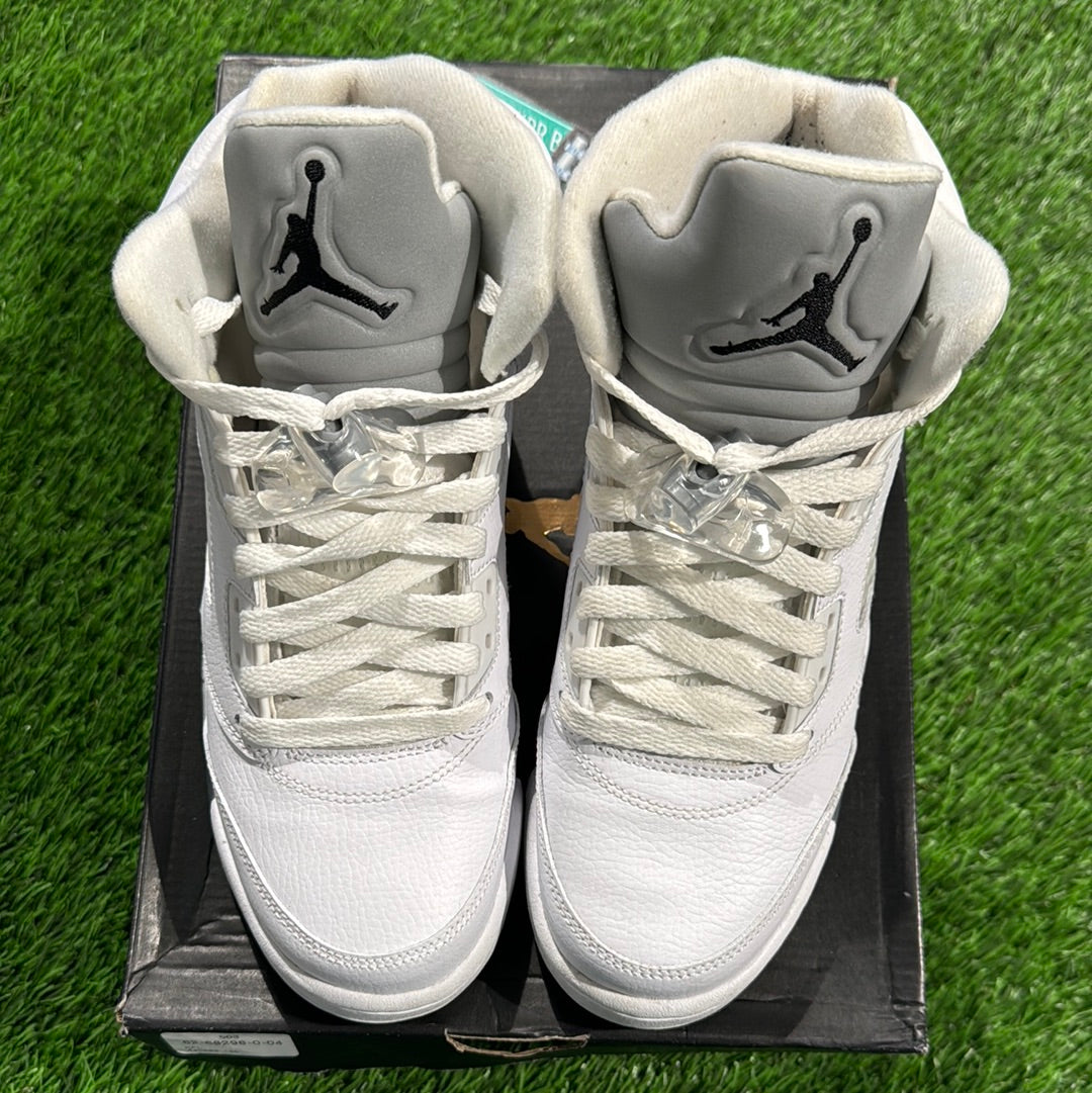 Air Jordan 5 Retro BG 'Metallic White'