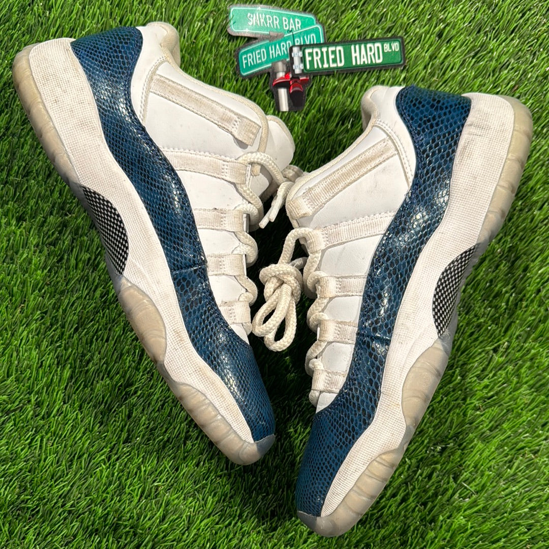 Jordan 11 Retro Low GS 'Navy Snakeskin' 2019