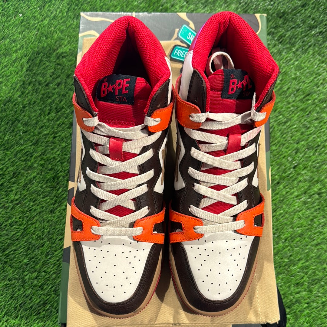 Bape Sta 93 HI 'Red Orange Light Sand'