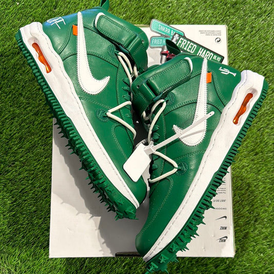 Off-White x Air Force 1 Mid SP Leather 'Pine Green'