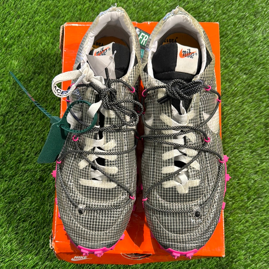 Off-White x Wmns Waffle Racer 'Fuchsia'