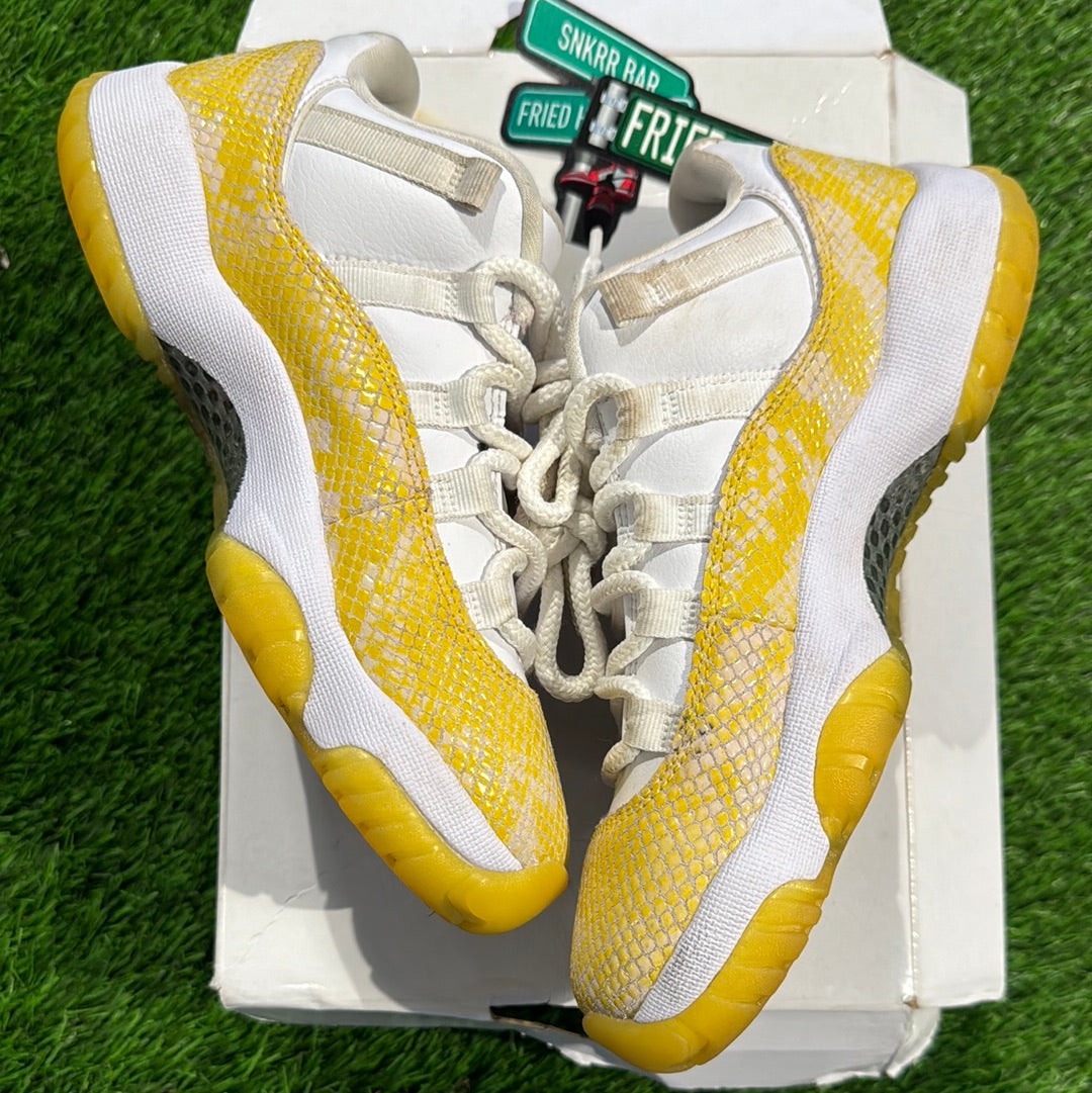 Wmns Air Jordan 11 Low 'Yellow Snakeskin'