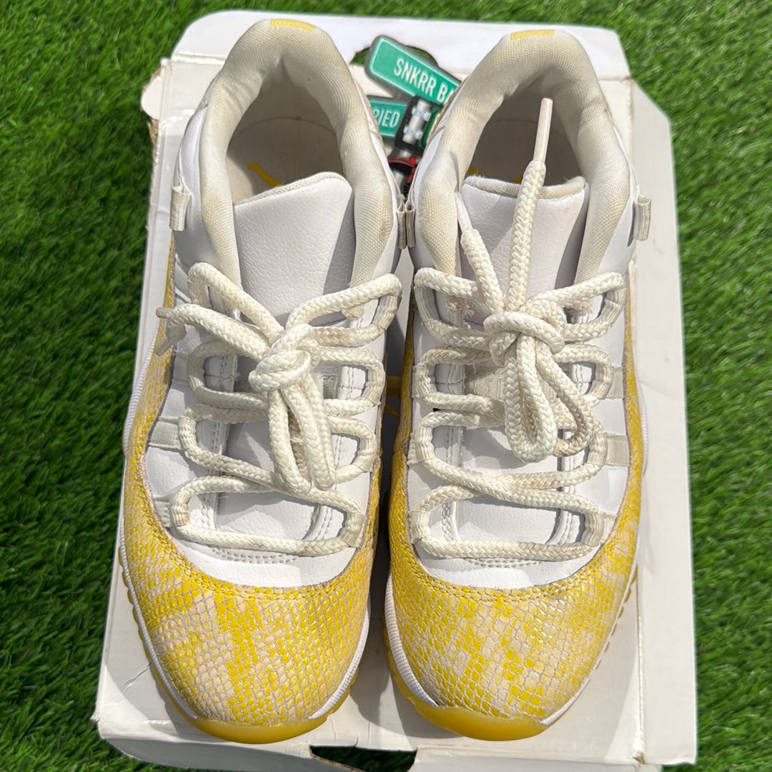 Wmns Air Jordan 11 Low 'Yellow Snakeskin'