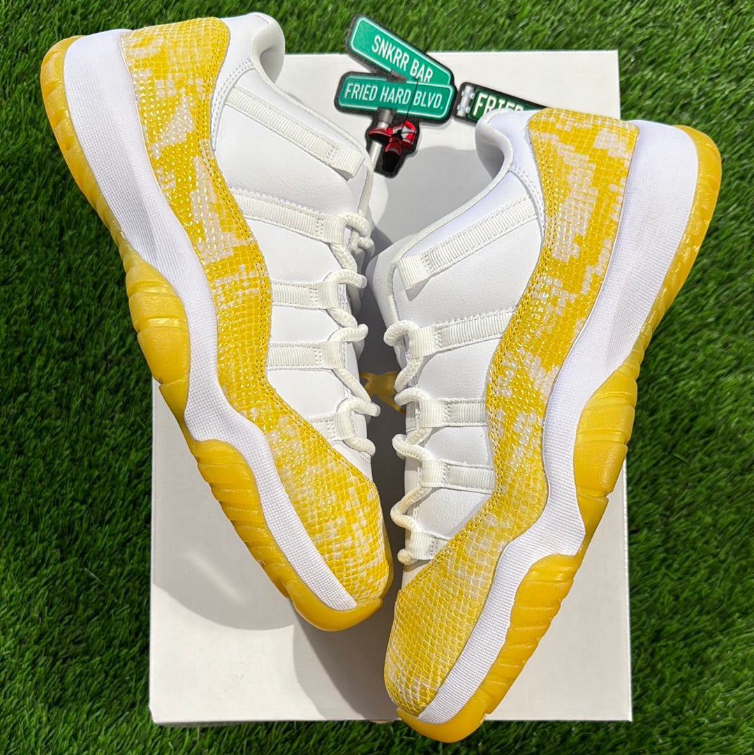 Wmns Air Jordan 11 Low 'Yellow Snakeskin'