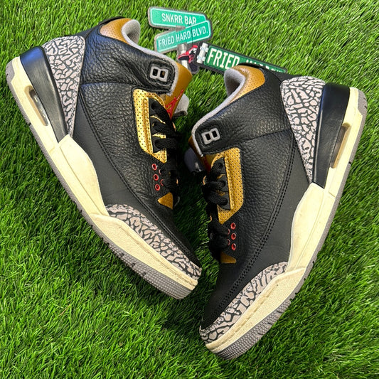 Wmns Air Jordan 3 Retro 'Black Gold'