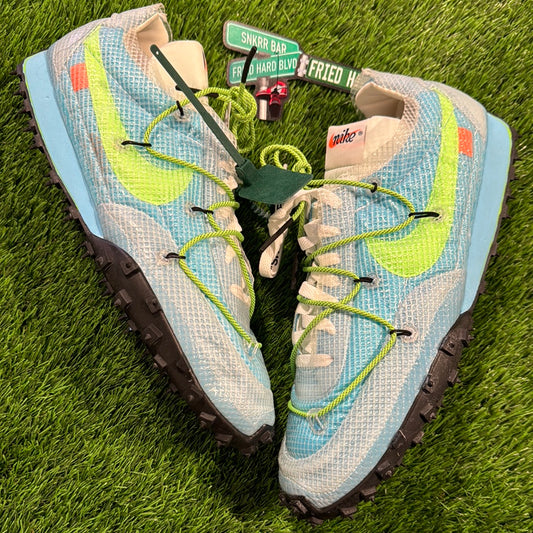 Off-White x Wmns Waffle Racer 'Vivid Sky'