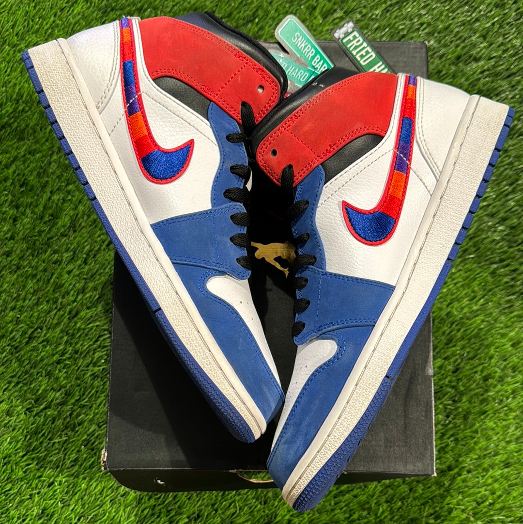 Air Jordan 1 Mid 'Multicolored Swoosh'