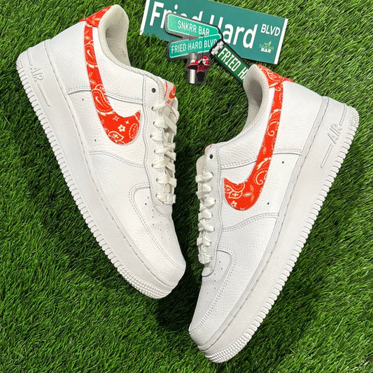 Wmns Air Force 1 '07 'Rush Orange Paisley'