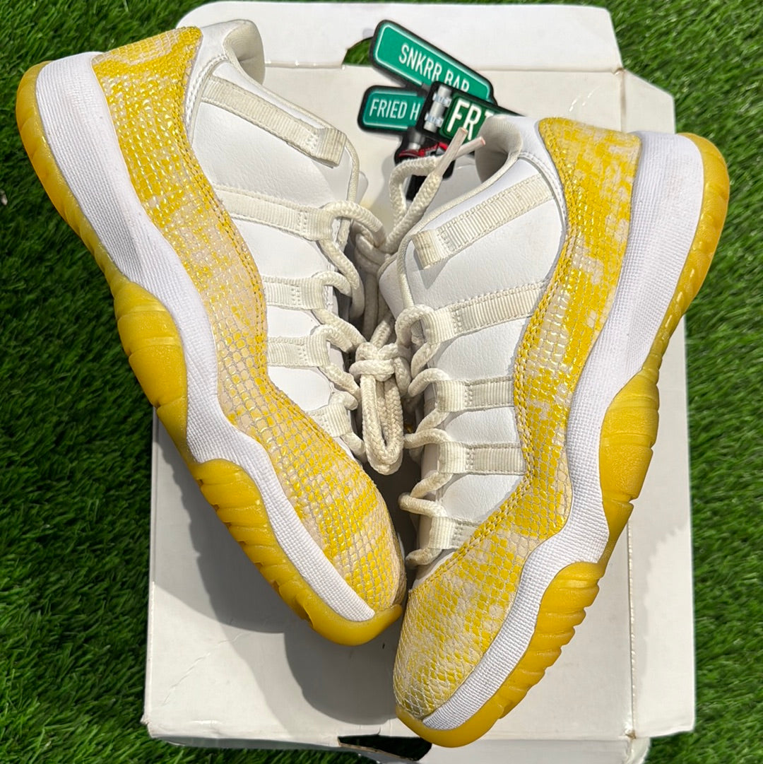 Wmns Air Jordan 11 Low 'Yellow Snakeskin'