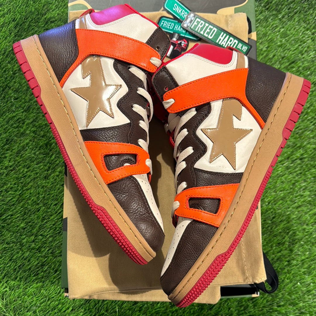 Bape Sta 93 HI 'Red Orange Light Sand'