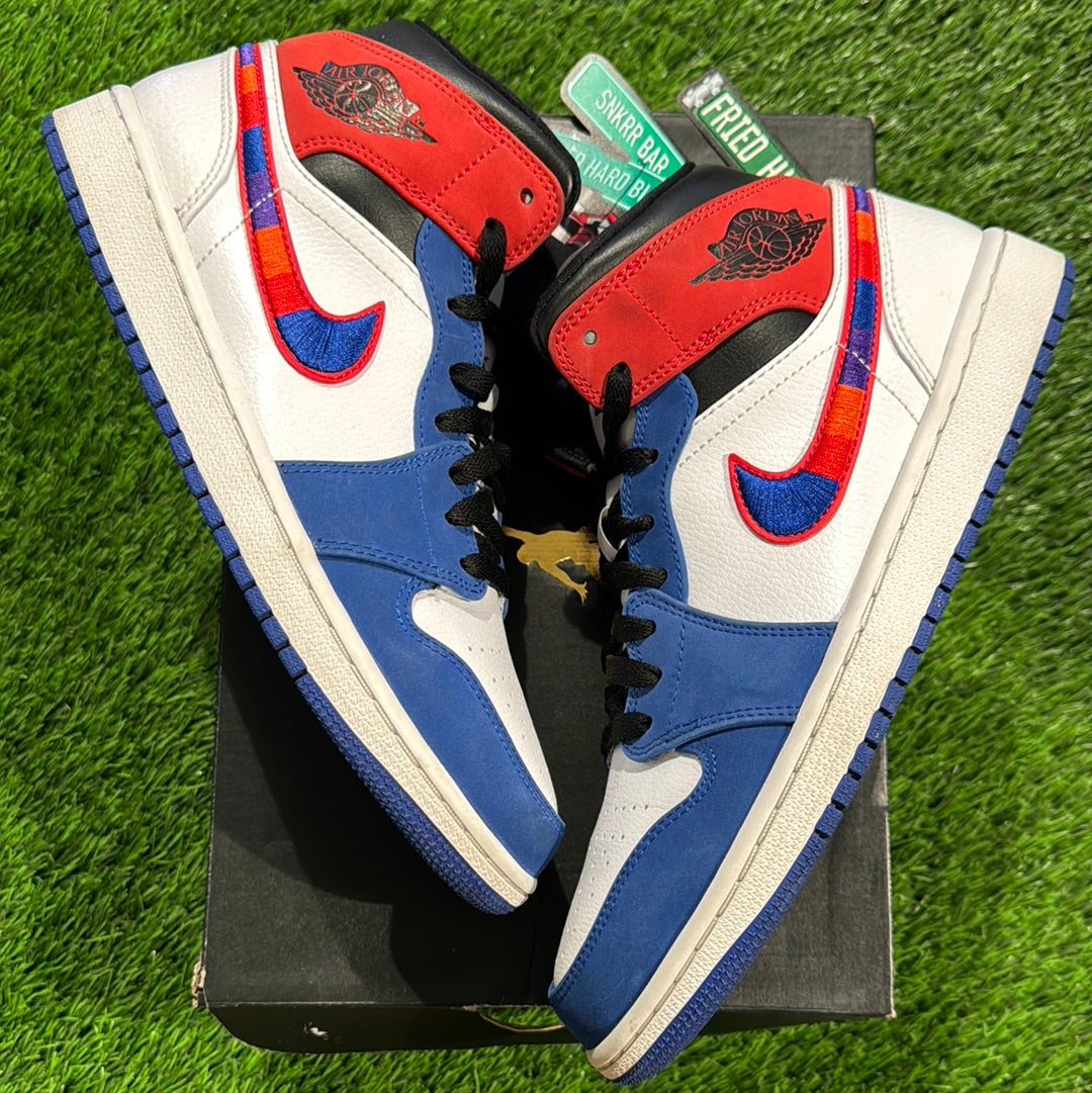 Air Jordan 1 Mid 'Multicolored Swoosh'