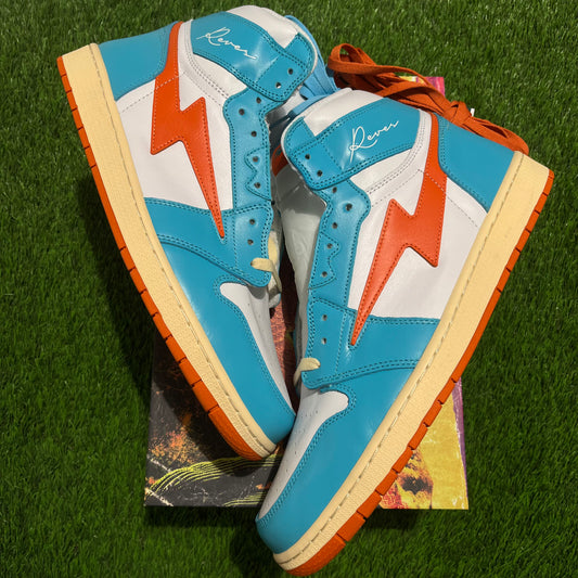 Air Kiy '85 HI 'Peacock Blue/ Fire Opal/ Ivory'