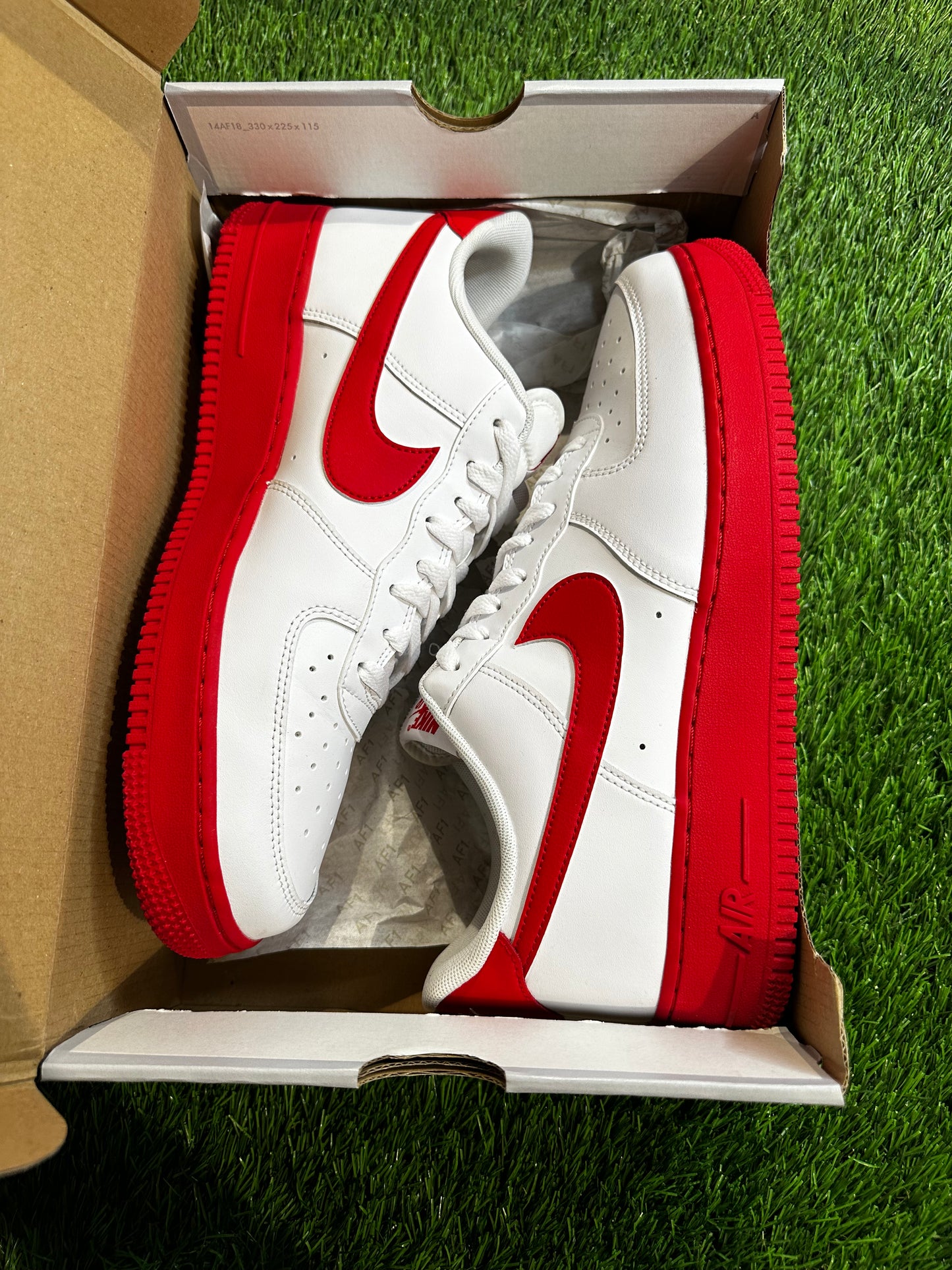 Nike Air Force 1 Low White Red Midsole