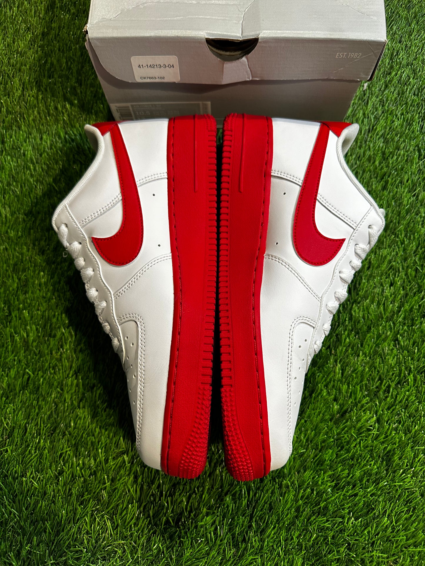 Nike Air Force 1 Low White Red Midsole