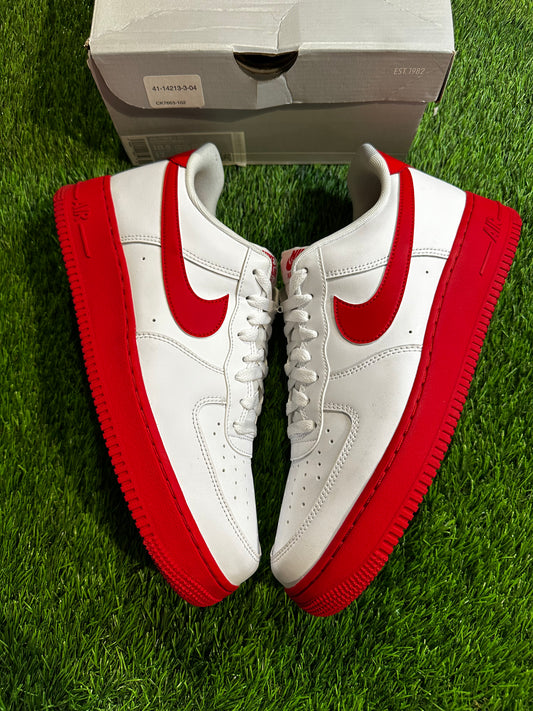 Nike Air Force 1 Low White Red Midsole