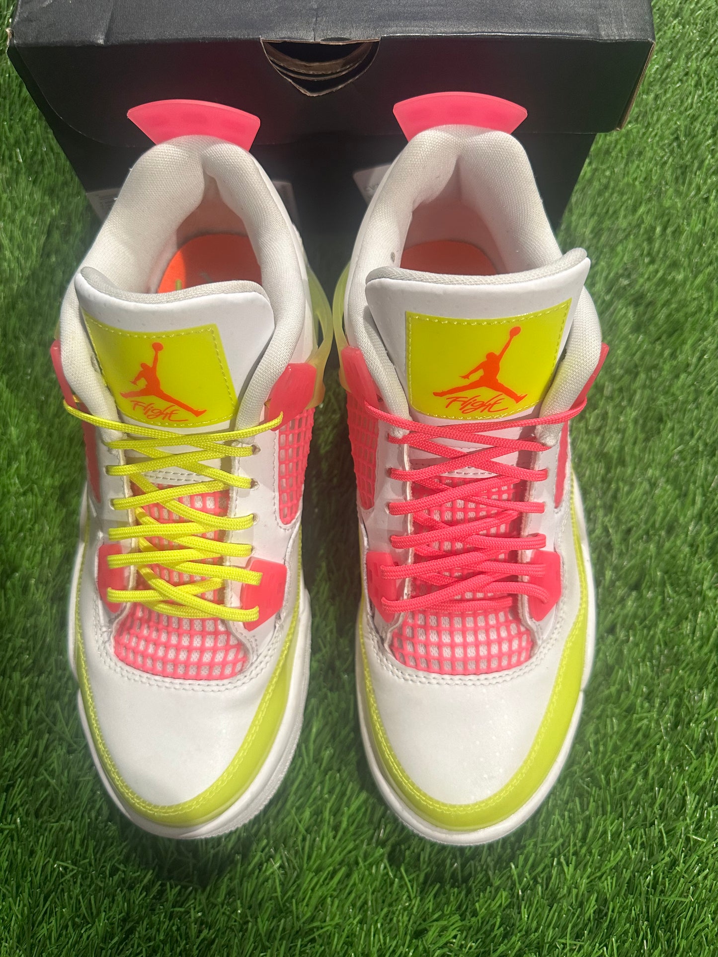 Jordan 4 Retro White Lemon Pink (GS)