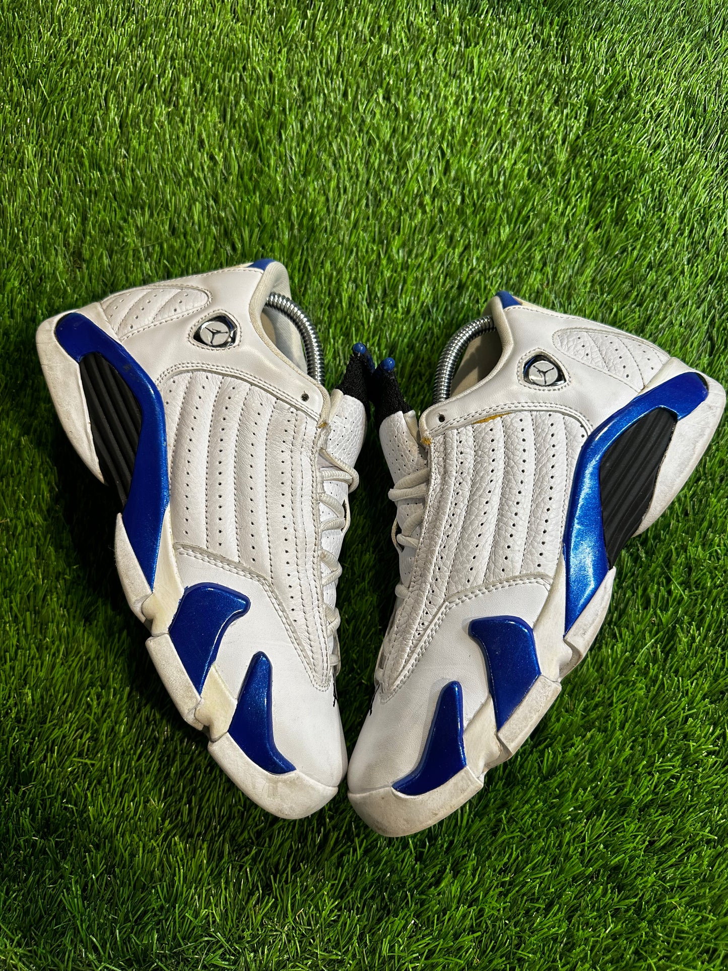 Jordan 14 Retro White Hyper Royal (GS)