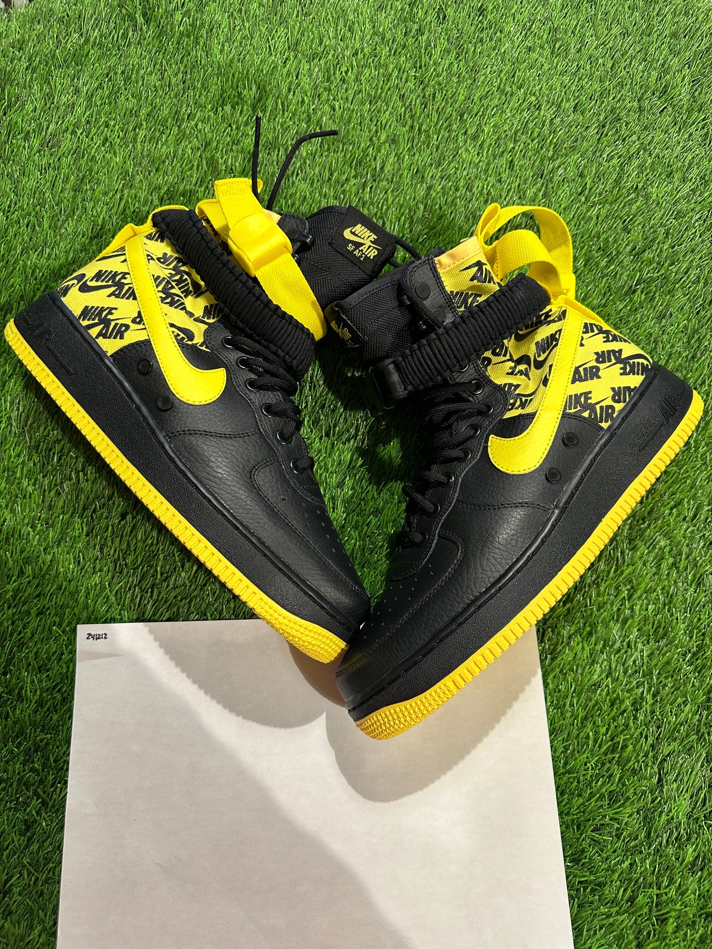 Nike SF Air Force 1 High Black Dynamic Yellow