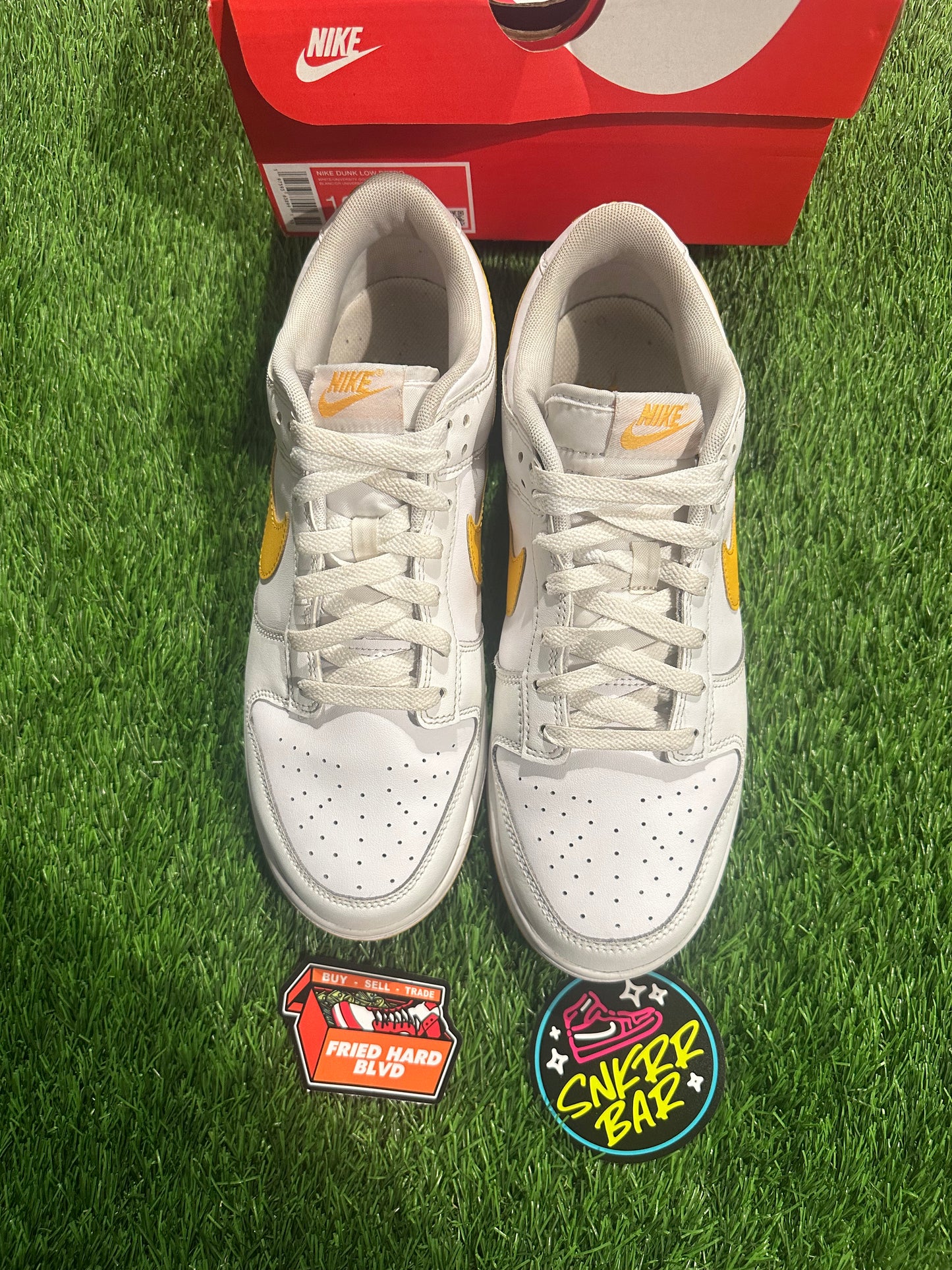 Nike Dunk Low White University Gold