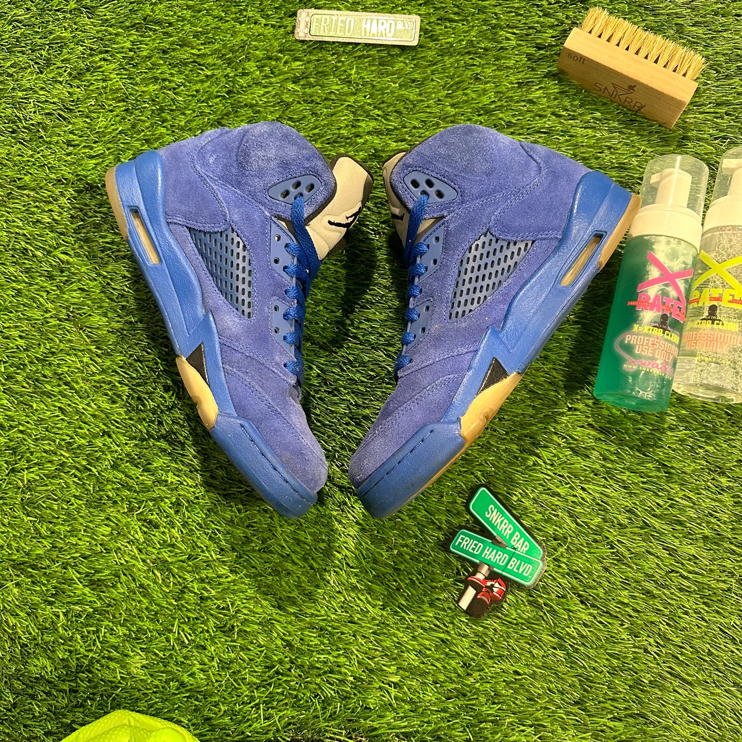 Jordan 5 Retro Blue Suede (GS)