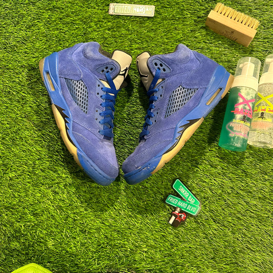 Jordan 5 Retro Blue Suede (GS)