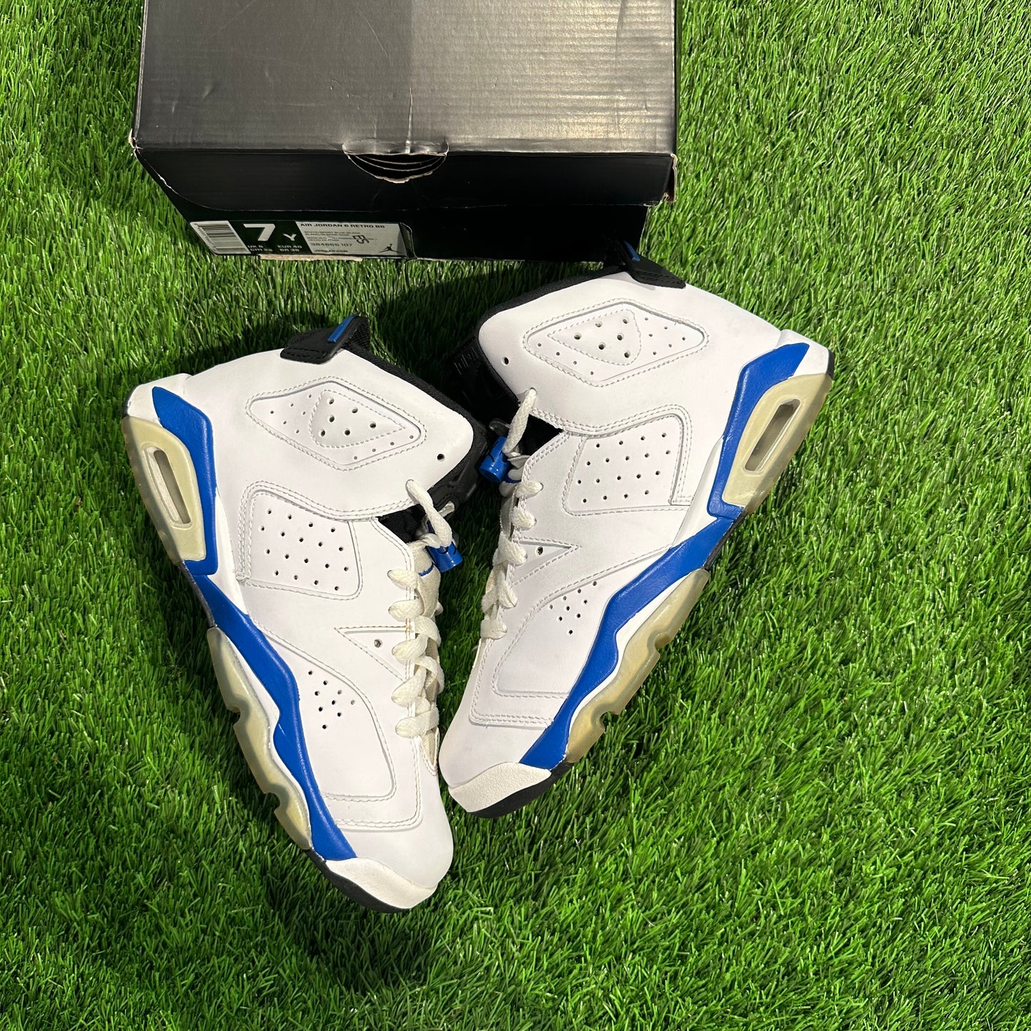 Jordan 6 Retro Sport Blue (2014) (GS)