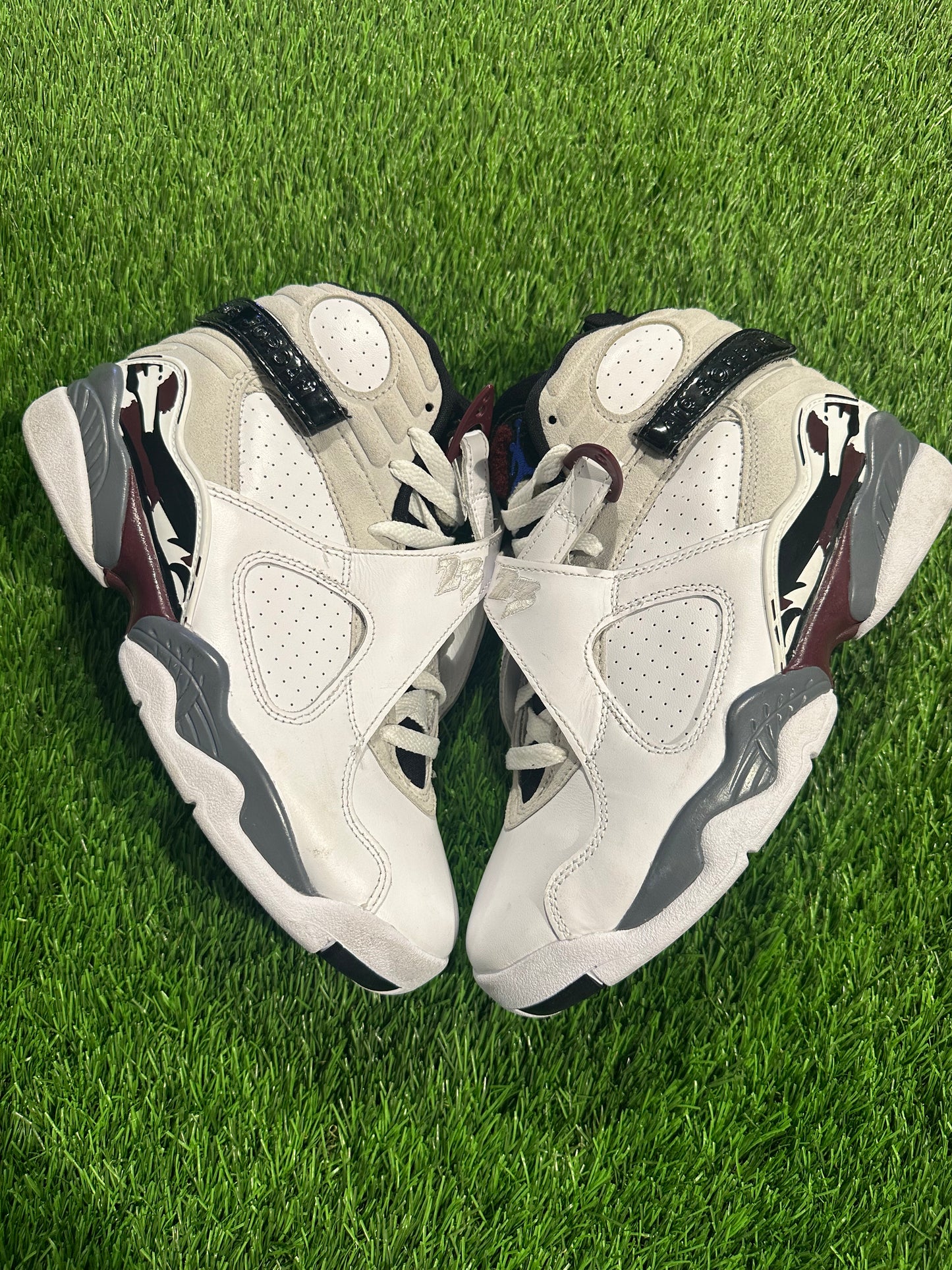 Jordan 8 Retro White Burgundy (Women's)