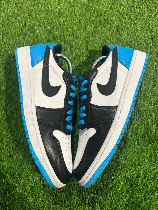 Jordan 1 Retro Low OG Black Dark Powder Blue