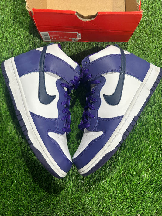 Nike Dunk High Electro Purple Midnight Navy (GS)