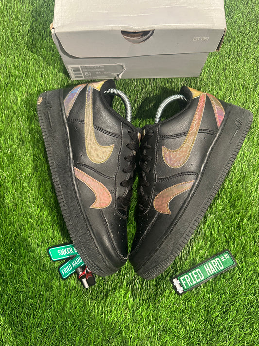 Nike Air Force 1 Low LV8 Misplaced Swooshes Black Multi (GS)