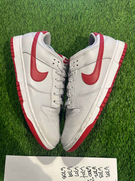 Nike Dunk Low Vast Grey Varsity Red