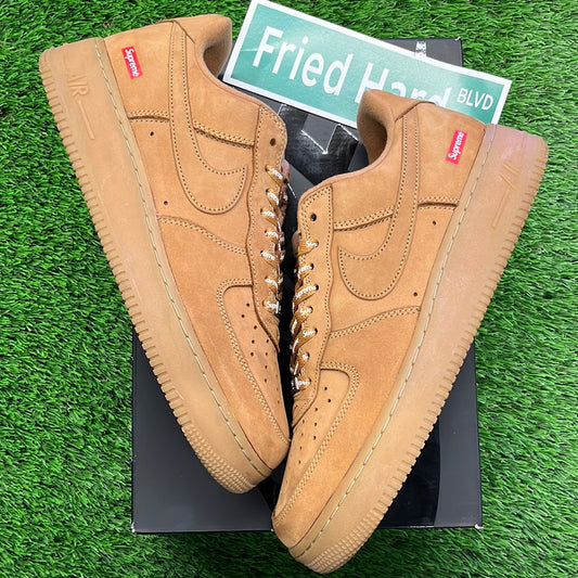 Supreme x Air Force 1 Low SP 'Wheat'