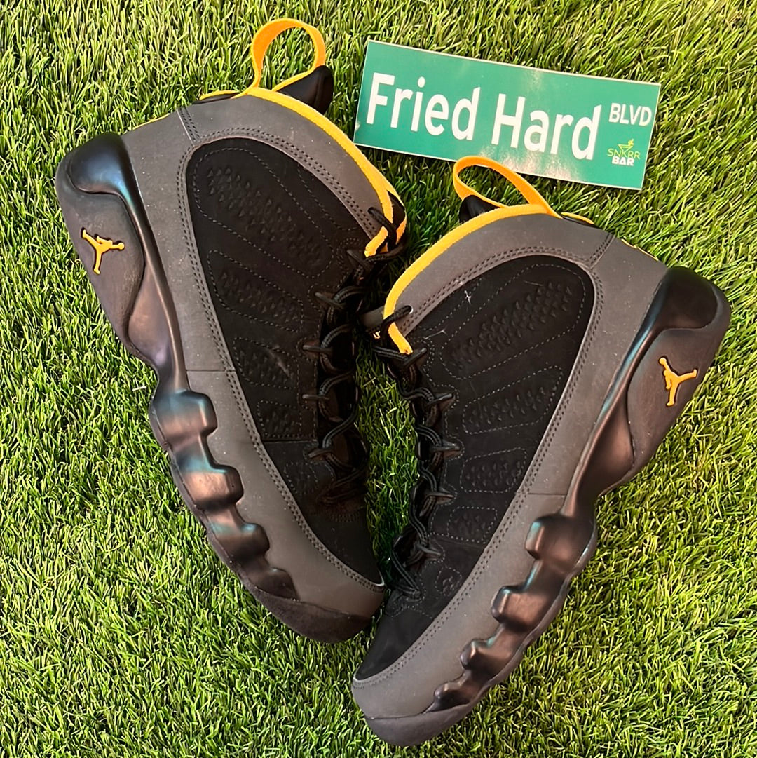 Air Jordan 9 Retro GS 'Dark Charcoal University Gold'