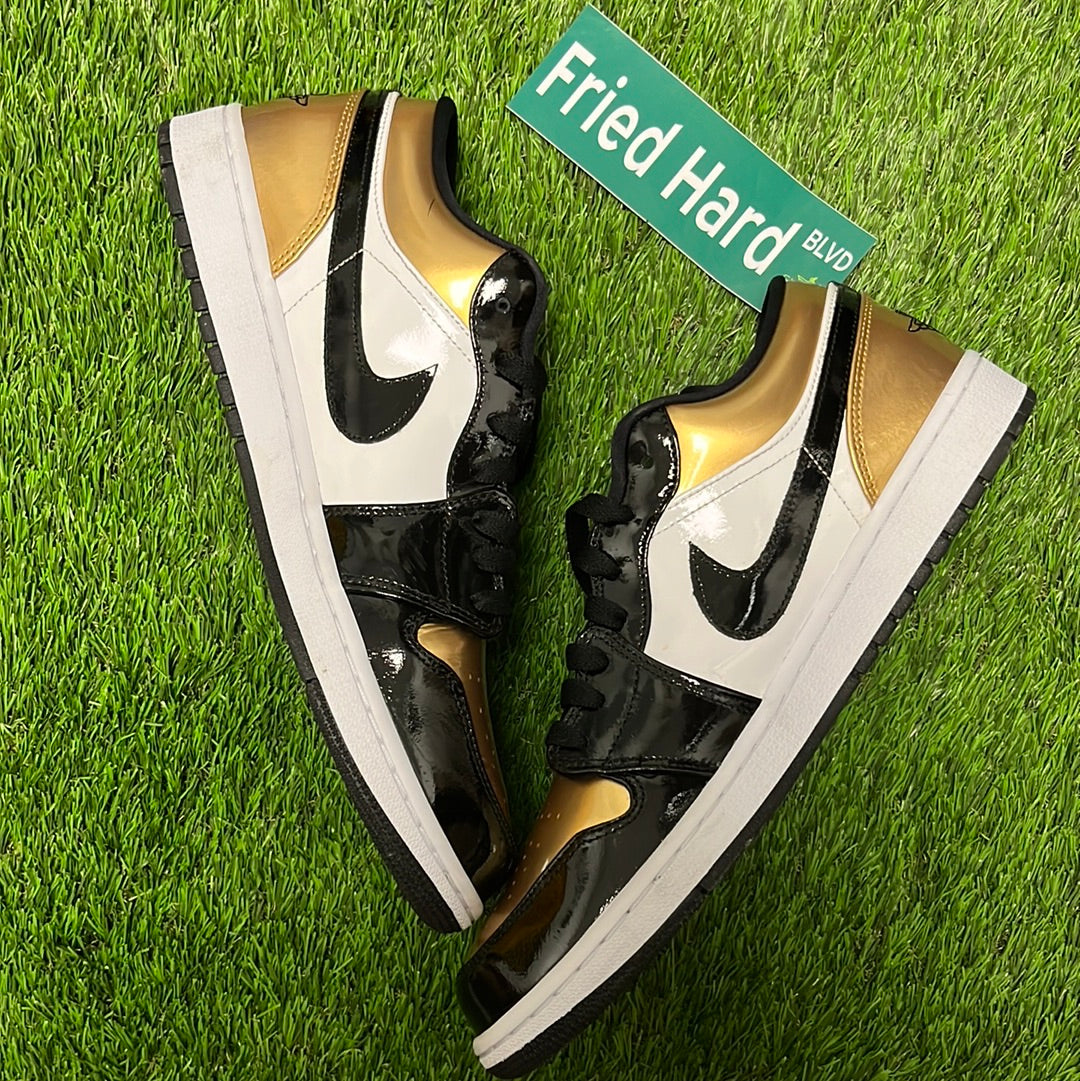 Jordan 1 gold toe low online